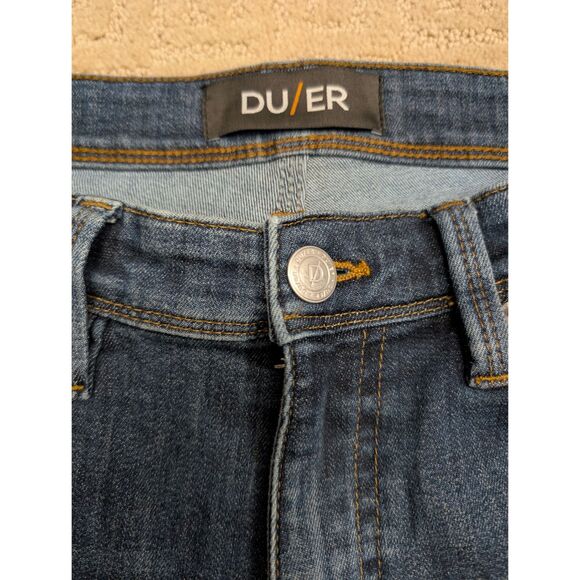DU/ER Jeans Denim Mens Size 34/32 Blue L2X Slim Fit - Picture 3 of 8